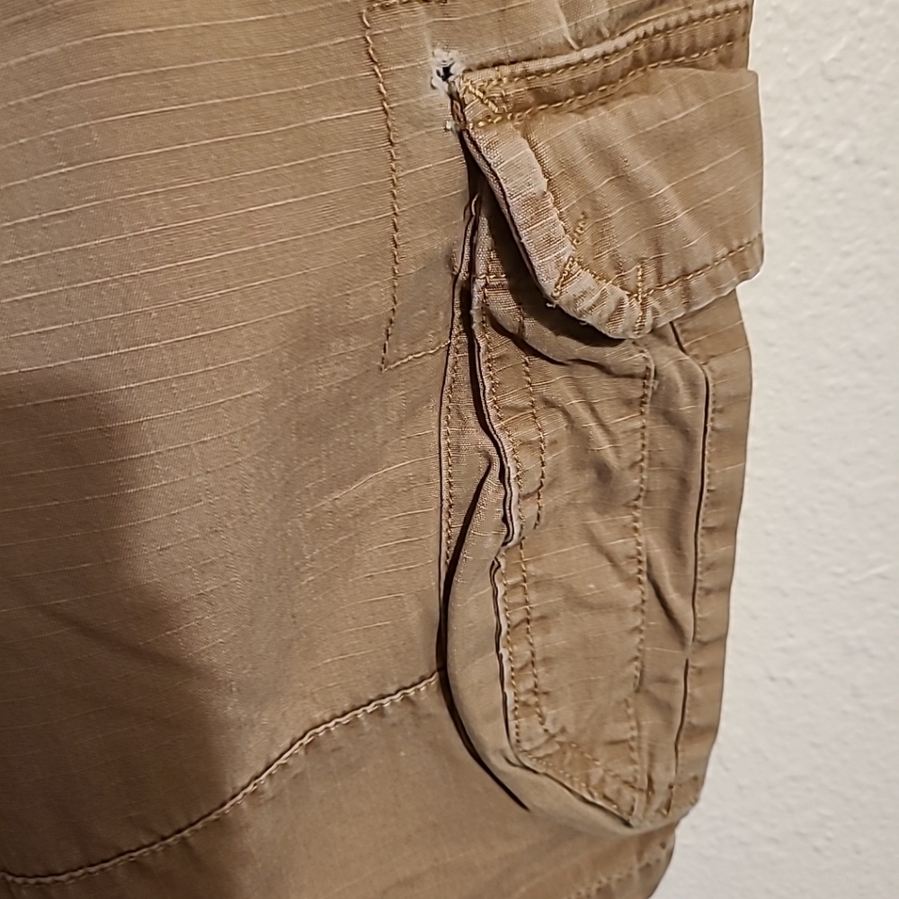 Faded Glory Men's Cargo Pocket Shorts Khaki Tan Size 34 - Picture 7 of 7